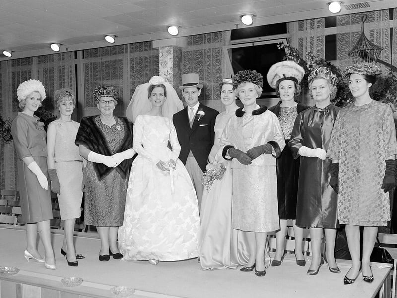 Models at Goldbergs' annual mannequin parade in October 1963.
