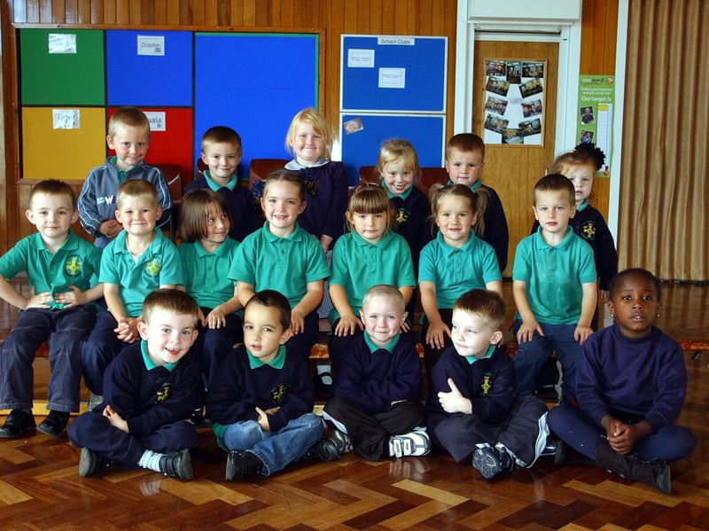 All Saints Primary School's new starters looked very smart for their photo in this scene from 2005.