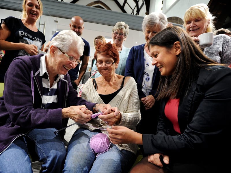 St Mark's Church officially opened up its new monthly dementia cafe. MP Lisa Nandy joined knitting classes with Josie Tickle and Eileen Hewlett