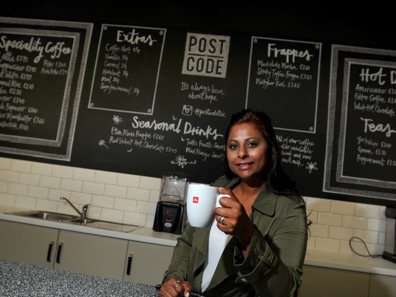 Manager Candy Jacques prepares to open Postcode cafe at The Edge
