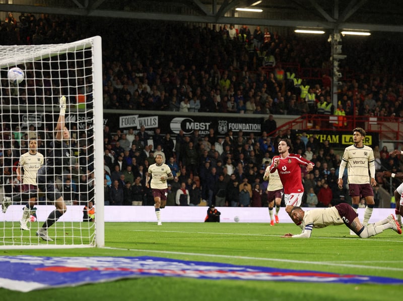 Produced a couple of excellent stops, first tipping Kieffer Moore’s header over the bar before denying Matty James with a strong hand.