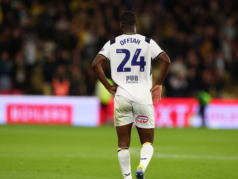 Offiah had a really difficult game at Birmingham, but with Clarke and Mills out, it's between him and Pol Valentin for the right-back slot. It appears Alexander prefers Offiah for now.