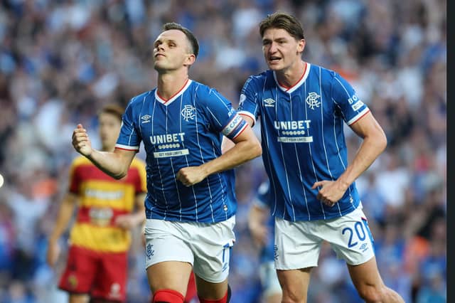 The Rangers striker is out for several months with a hamstring injury he picked up in the game against Motherwell.