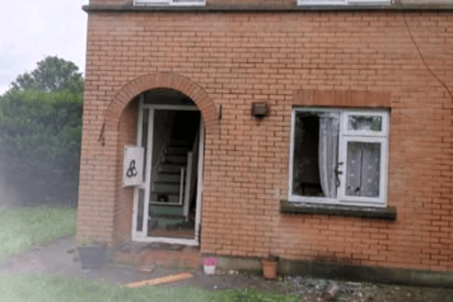 The burgled house in Ballinasloe