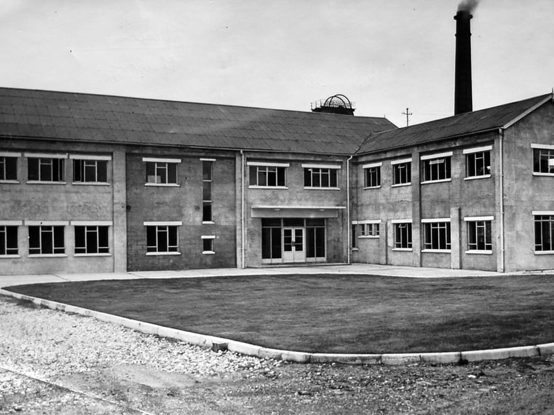 Cannock mining college in September 1957. A grain storage site was converted to a school for young miners. Recruits attended before going down the pits.