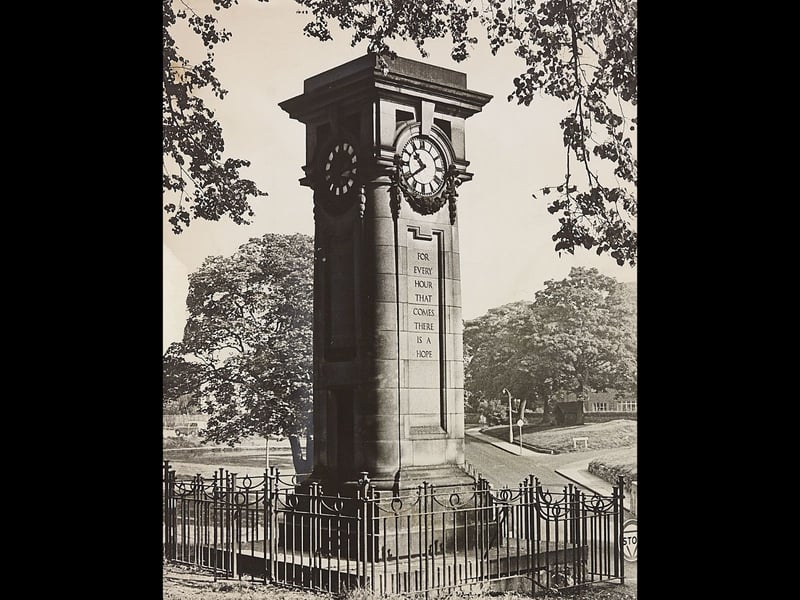 Framed by leafy branches, the historic Clock Tower at Upper Green in Tettenhall stands proudly in September 1969. The stone monument, inscribed with the poetic words "For every hour that comes there is a hope", remains one of the most recognisable landmarks in the district. Surrounded by wrought-iron railings and lush greenery, this iconic feature has served as a meeting point and local symbol for generations of residents living in this corner of Wolverhampton. Do you have special memories of meeting up by the Clock Tower or spending sunny afternoons on Tettenhall Green in Wolverhampton?
