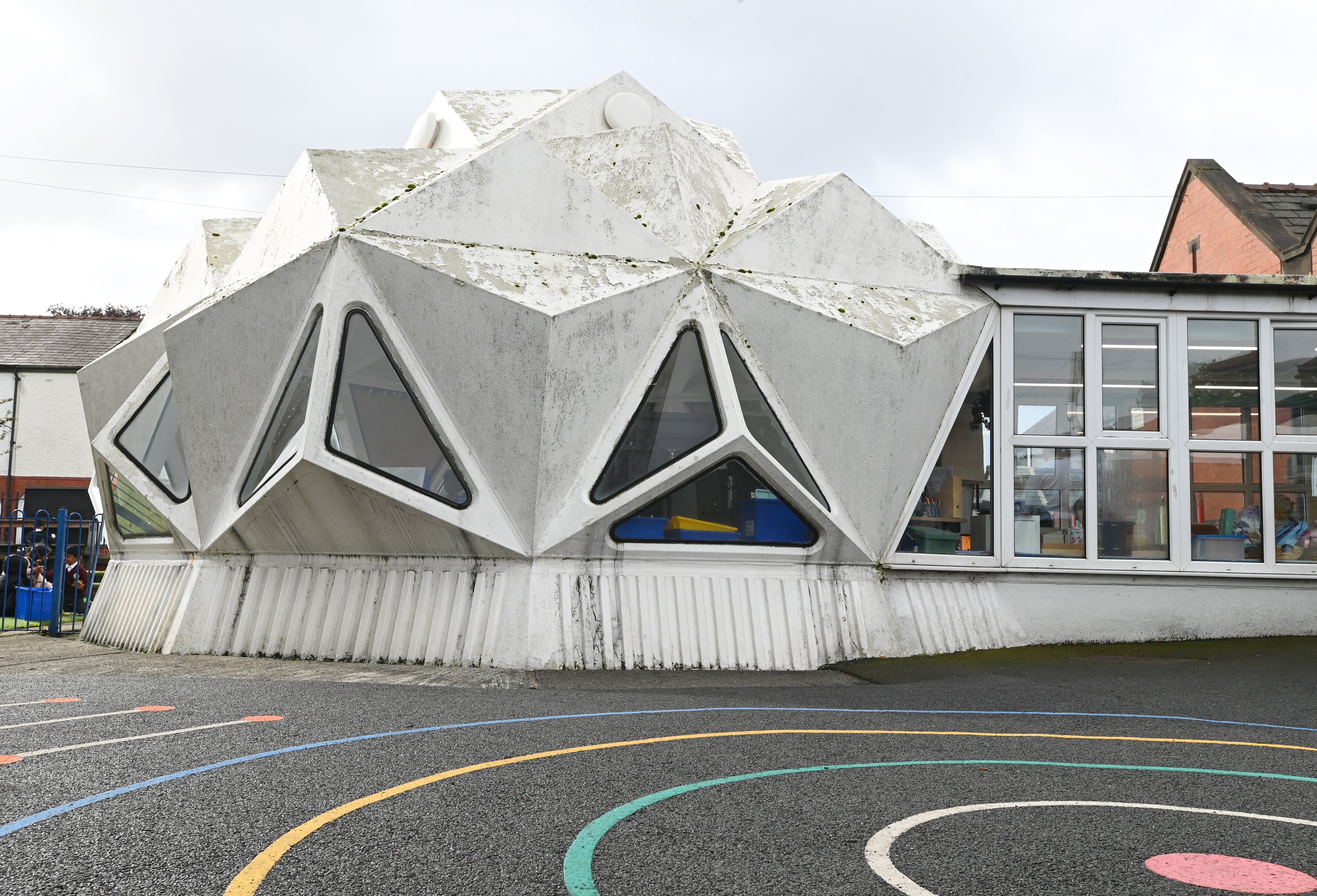 Kennington Primary School, Fulwood, prepare to welcome members of the public to see their plastic classroom, The Bubble, as part of Heritage Open Days.
