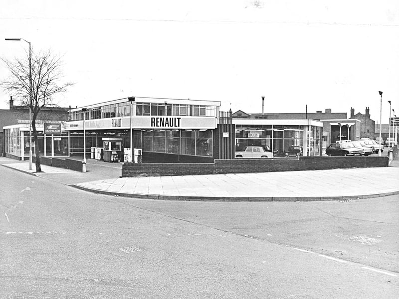 The sleek, newly established Renault dealership stands proudly at the corner of Bilston Street and Steelhouse Lane in March 1969. Following a two-year search across the Midlands for an ideal location, Renault Ltd selected the empty retail motor premises to create a major regional hub. Complete with a spacious two-level showroom, petrol forecourt, offices, and dedicated service and spares departments, the glass-fronted complex represented a substantial investment in Wolverhampton's expanding automotive retail sector. Do you remember buying a car or visiting the Cleveland petrol pumps at this Renault showroom on Bilston Street?