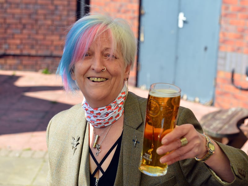 Thanks to Julie Sullivan for posing for this lovely photo at the seafront pub five years ago.