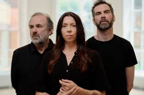 Lorcan Cranitch, Eileen Walsh and Marty Rea in A Moon for the Misbegotten.  