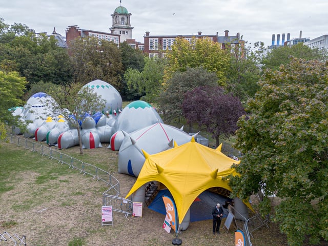 Sneak preview of Luminarium event at Victoria Park in Portsmouth