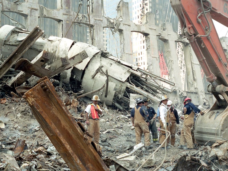 Paul was knocked to the ground and lay unconscious for 30 minutes after the Twin Towers collapsed.