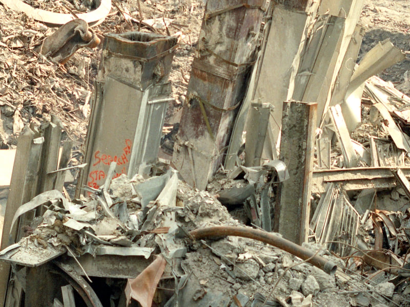 Despite being disorientated and partially blinded from the dust cloud that had enveloped lower Manhattan, Paul crawled out of the debris and navigated his way to safety.