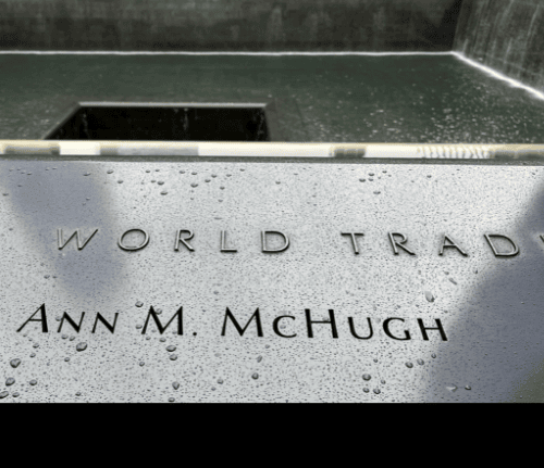 Anne Marie McHugh’s memorial at the WTC
