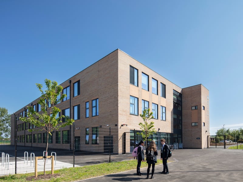 Guiseley School, located on Fieldhead Road, Guiseley, scored an attainment 8 average of 49.6.