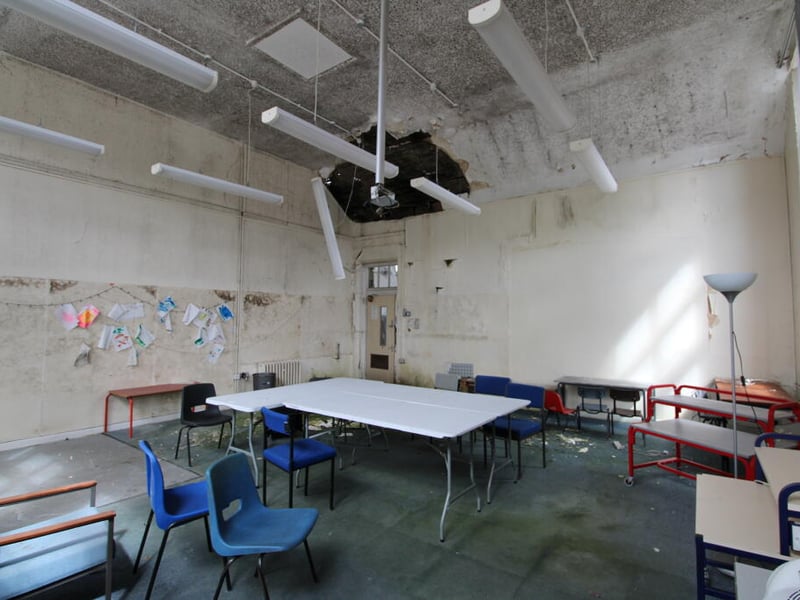 Eerie photos show the remains of Sheffield's former Tinsley Infant School, in Siemens Road, 12 years after it shut for good. The dilapidated site has come to market for £325,000.