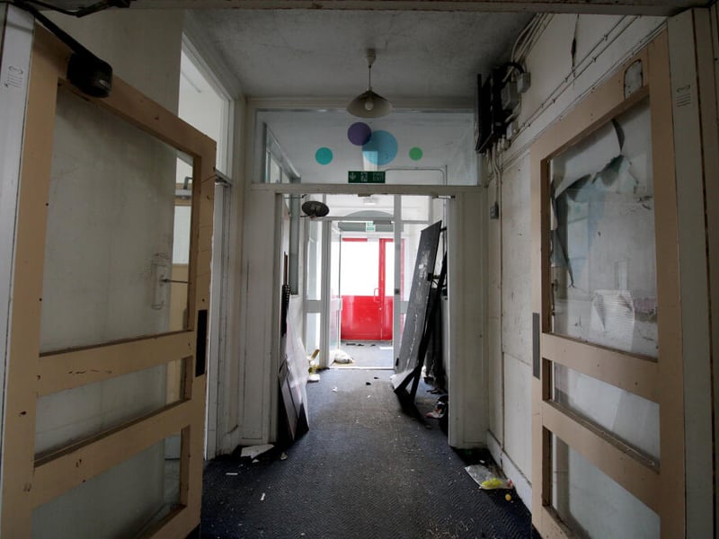 Eerie photos show the remains of Sheffield's former Tinsley Infant School, in Siemens Road, 12 years after it shut for good. The dilapidated site has come to market for £325,000.