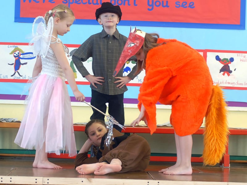 On the stage at Temple Park Infants and we would love to hear from you if these scenes bring back memories for you.