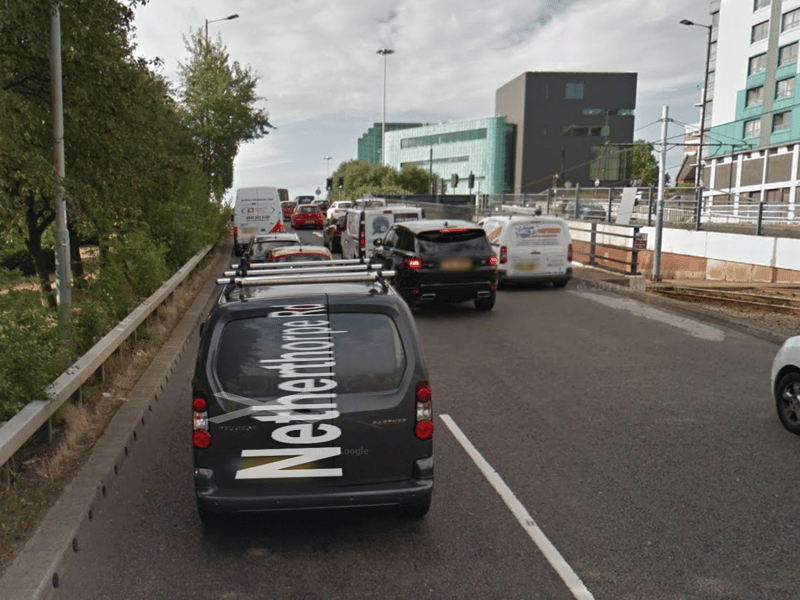 A total of 35,849 motor vehicles per day were recorded travelling along Netherthorpe Road between Brook Hill roundabout and Shalesmoor during 2025, making it the 7th busiest road in Sheffield.
