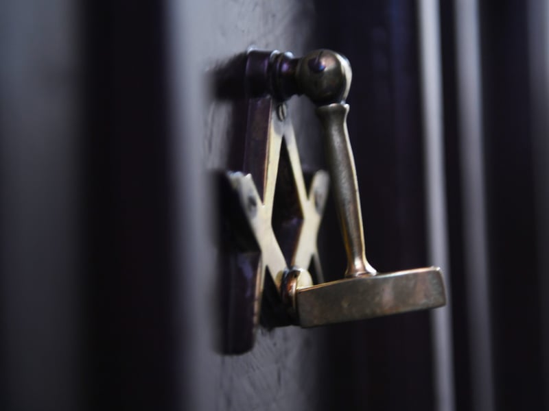 The meeting room door