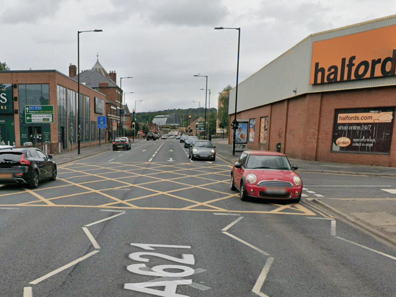 A total of 37,523 motor vehicles per day were recorded travelling along Queens Road near Halfords during 2025, making it the 6th busiest road in Sheffield.