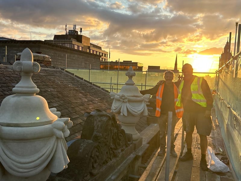 The team working on the Sheffield Water Works restoration