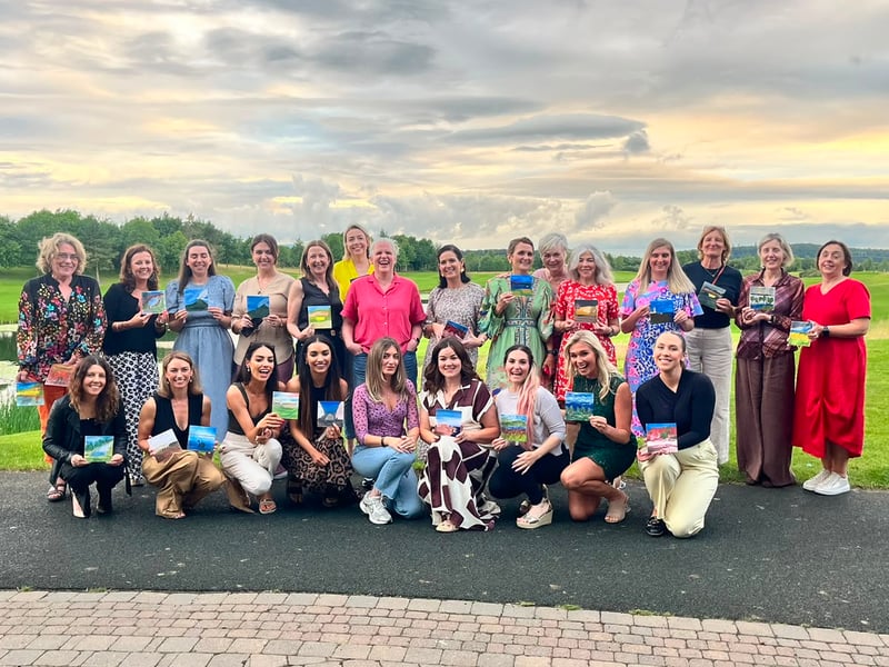 Sip and Paint Event at The Heritage Golf Club for the K26 fundraiser in Killenard, Laois