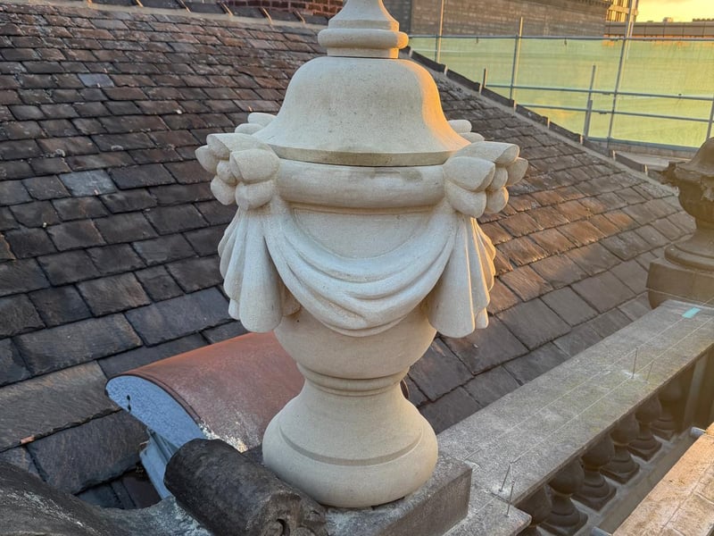 Working closely with the planning dept at Sheffield City Council the project has carefully completed detailed repairs to the sandstone walls and the pubs roof.