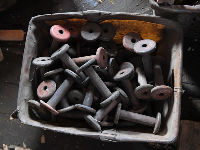 More old artefacts in part of the mill that aren't usually open to the public