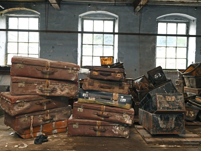 Old artefacts in a part of the mill that's not usually open to the public