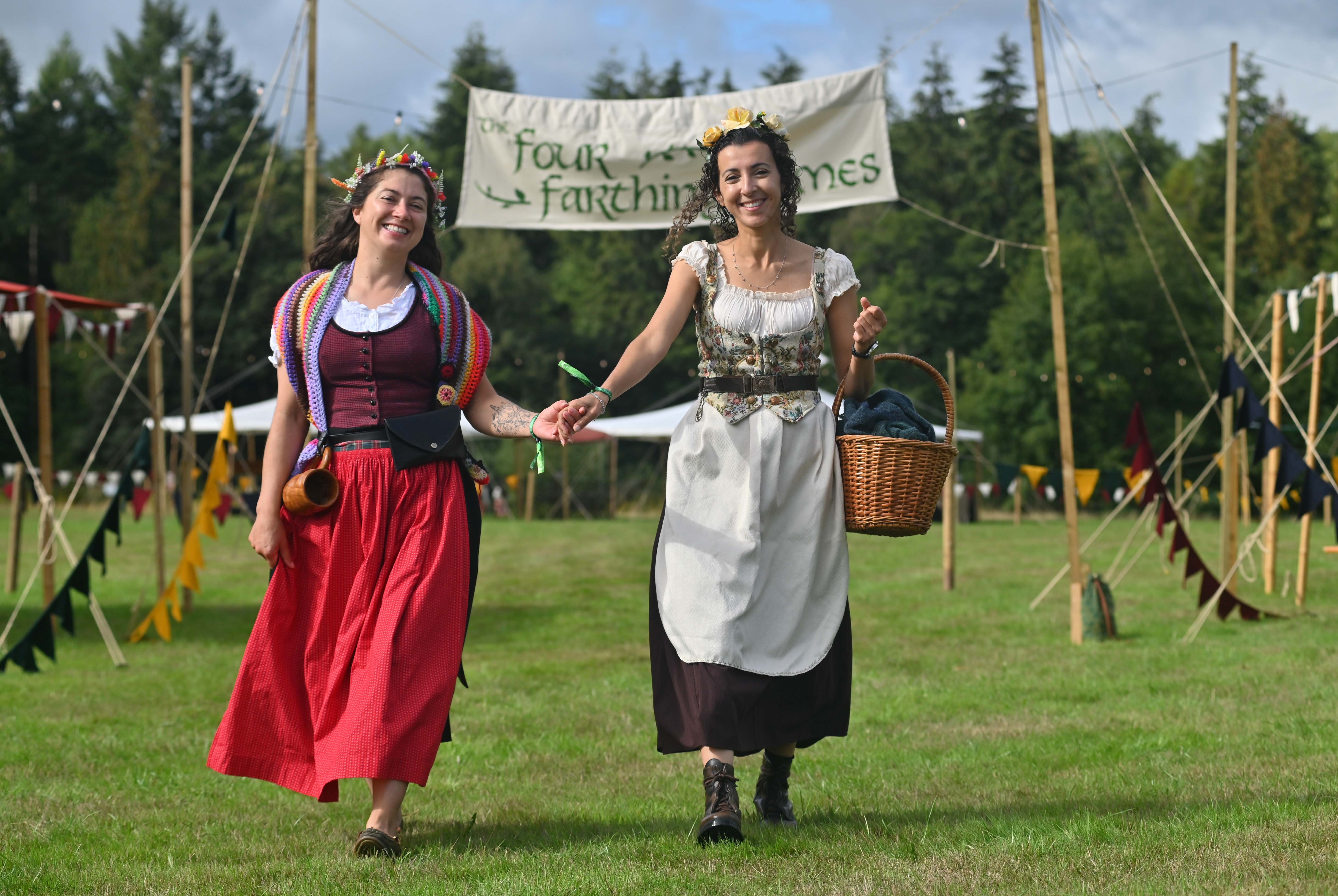 Hazel and Willowick from London enjoying the Middle Earth-themed Brandywine Festival at Weston Park