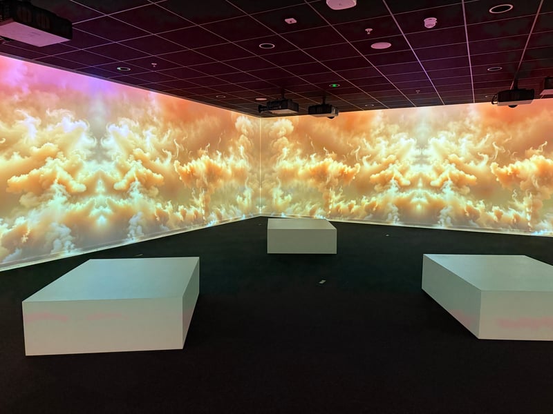 One of the new galleries housed within Culture House is the city's first Immersion Gallery, a 360degree space displaying digital art.