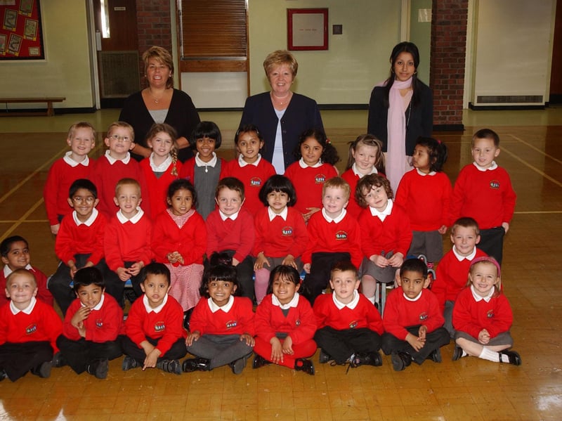 A great line-up of staff and pupils in this 2004 photo which was taken at Richard Avenue Primary School in Sunderland.