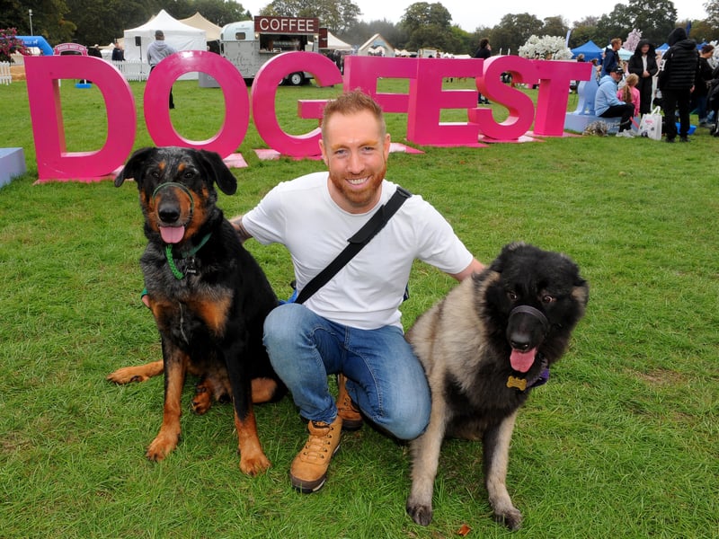 Dan Burnelli with Beauceron and Lotti 