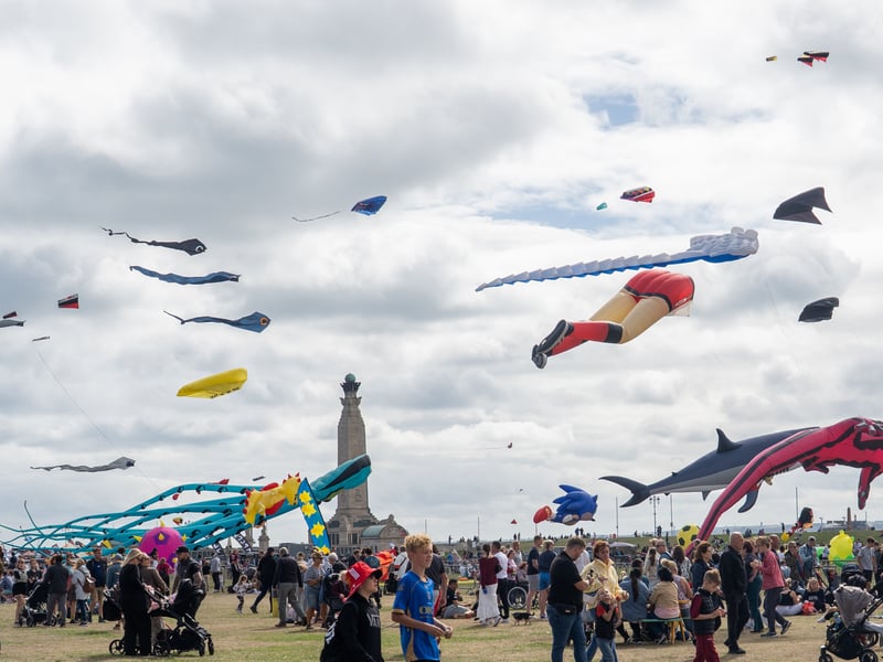Portsmouth Kite Festival 2026. 

Pictured: Kites at the festival. 

Picture:  Alec Chapman
