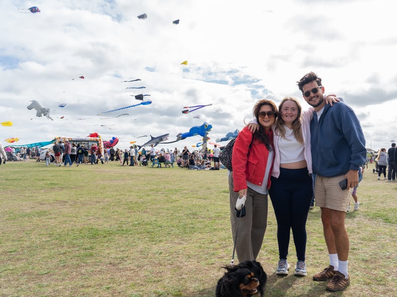 Portsmouth International Kite Festival 2026. 

Pictured: Julia Pritchard, Sally Jameson and Ed Pritchard.

Picture: Alec Chapman