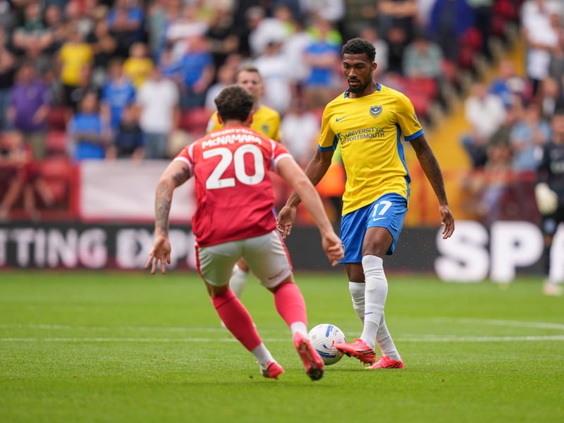 Tyrese Shade in action for Pompey at Charlton. Picture: Jason Brown