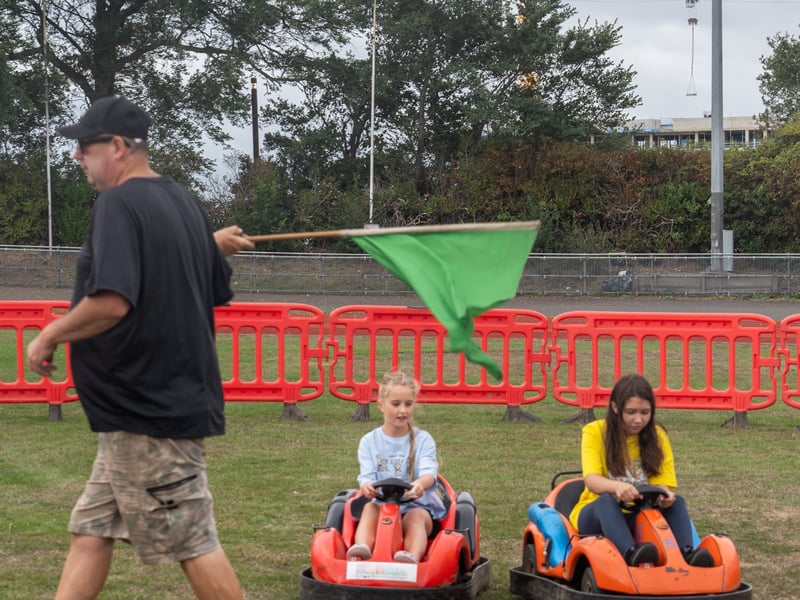 The Pompey Games have brought hundreds of people together for a day of free activities.

Pictured: Sara Collins and Isla Chambers

Picture: Alec Chapman