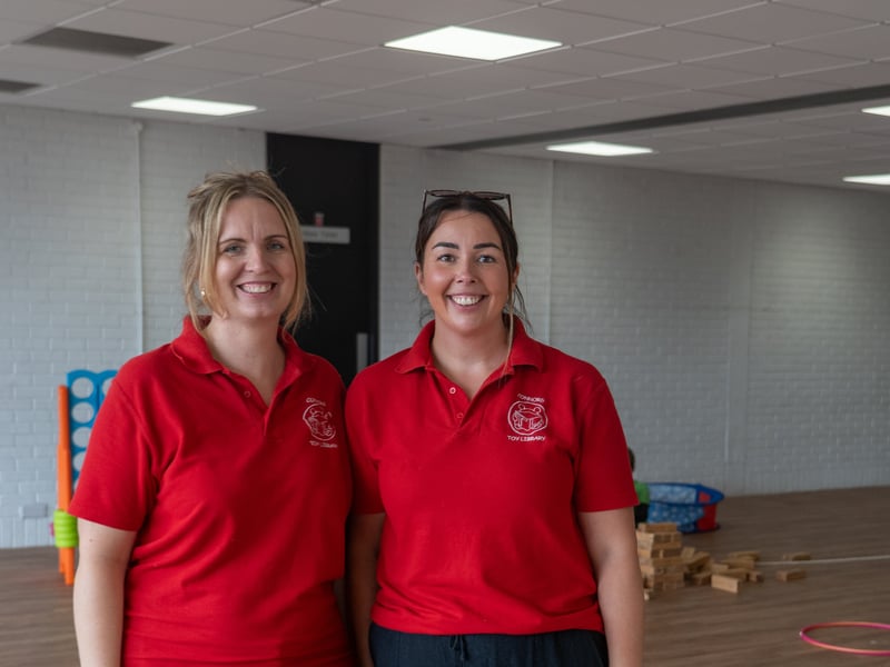 The Pompey Games have brought hundreds of people together for a day of free activities.

Pictured: Sophie Lynch and Abby Jones.

Picture: Alec Chapman