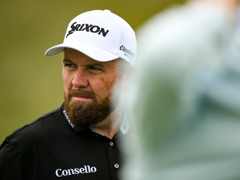 Shane Lowry of Ireland on the second green during day four of the Amgen Irish Open Golf Championship 2026 at Trump International Golf Links in Doonbeg, Clare