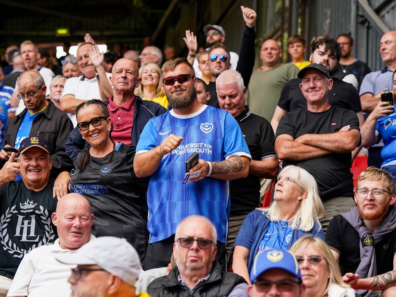 3,052 Pompey fans made the trip to The Valley for Saturday's goalless draw against Charlton Athletic.