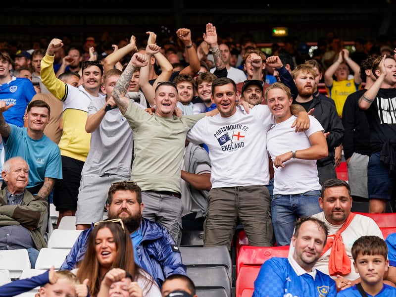 3,052 Pompey fans made the trip to The Valley for Saturday's goalless draw against Charlton Athletic.