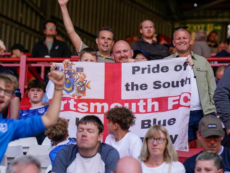 3,052 Pompey fans made the trip to The Valley for Saturday's goalless draw against Charlton Athletic.