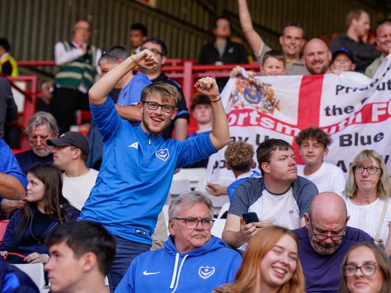 3,052 Pompey fans made the trip to The Valley for Saturday's goalless draw against Charlton Athletic.