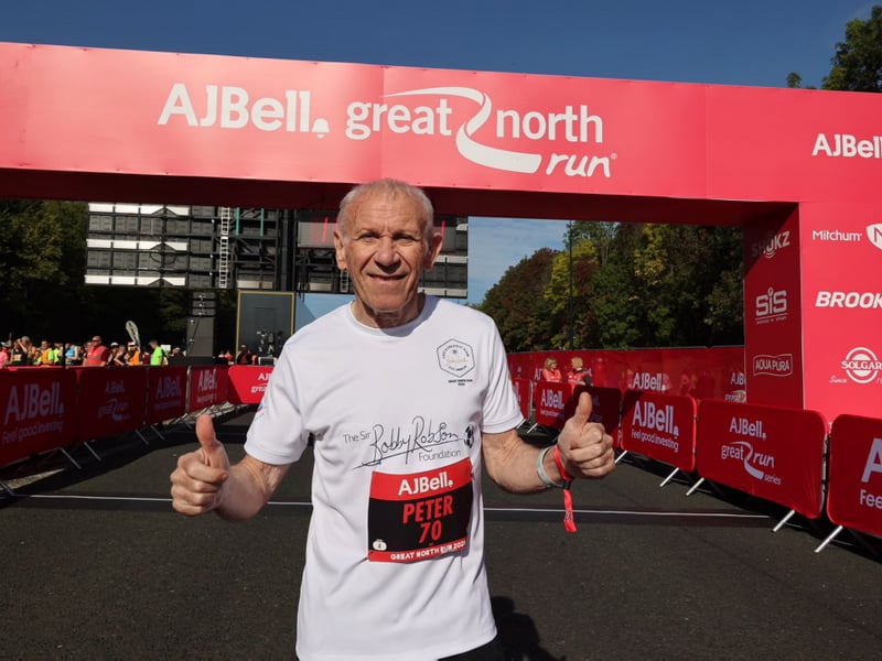 Former Sunderland AFC manager Peter Reid at the start line of the Great North Run 2026.