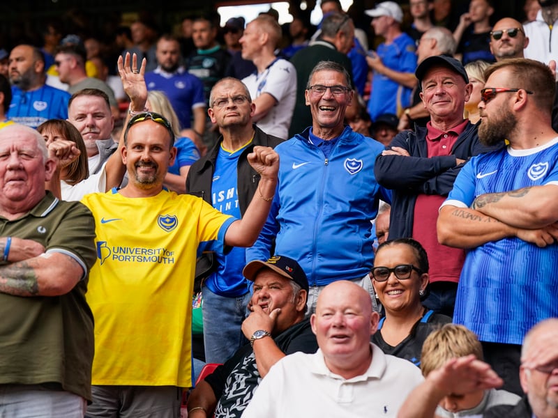 3,052 Pompey fans made the trip to The Valley for Saturday's goalless draw against Charlton Athletic.