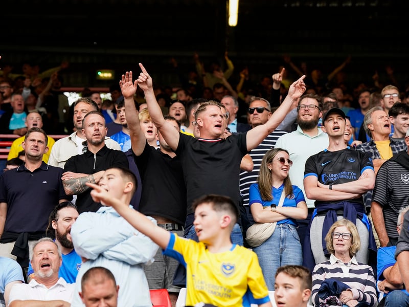 3,052 Pompey fans made the trip to The Valley for Saturday's goalless draw against Charlton Athletic.