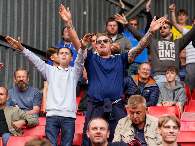 3,052 Pompey fans made the trip to The Valley for Saturday's goalless draw against Charlton Athletic.