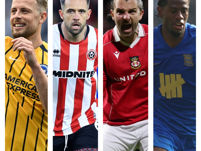 From left to right: Adam Webster, Danny Ings, Jay Rodriguez and Jonathan Panzo are all free agents.