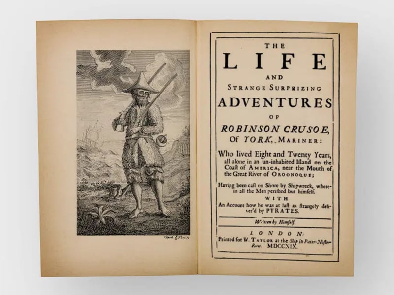 Considered by many to be the ‘first English novel’, Daniel Defoe’s Robinson Crusoe was first published back in 1719. This beloved tale follows the struggle endured by Robinson Crusoe himself after he becomes a castaway when his ship sinks and he is the only survivor. Originally sold for around 5 shillings per book, a first edition copy could fetch up to £40,000 today.